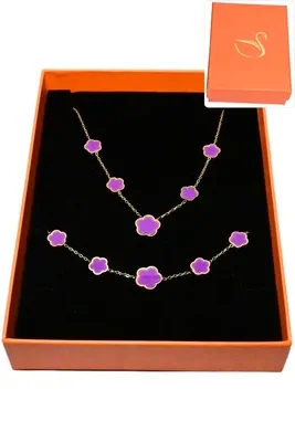 Coffret fleur parure bijoux collection hervé aliex Or