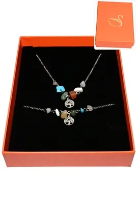 Coffret arbre de la vie parure bijoux collection hervé aliex Argent