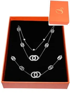 Coffret infini parure bijoux collection hervé aliex Argent