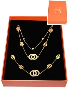 Coffret infini parure bijoux collection hervé aliex Or