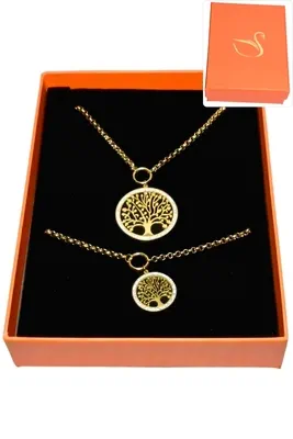 Coffret arbre de la vie parure bijoux collection hervé aliex Or