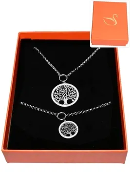Coffret arbre de la vie parure bijoux collection hervé aliex Argent