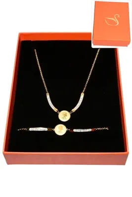 Coffret reine elisabeth parure bijoux collection hervé aliex Or