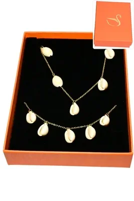 Coffret coquillage parure bijoux collection hervé aliex Or