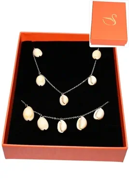 Coffret coquillage parure bijoux collection hervé aliex Argent