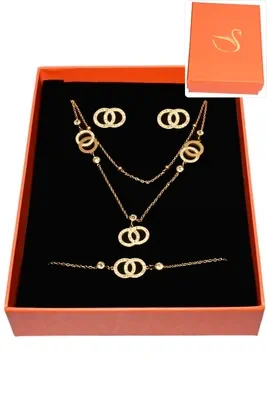 Coffret infini parure bijoux collection hervé aliex Or
