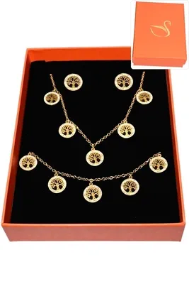 Coffret arbre de la vie parure bijoux collection hervé aliex Or