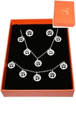 Coffret arbre de la vie parure bijoux collection hervé aliex Argent