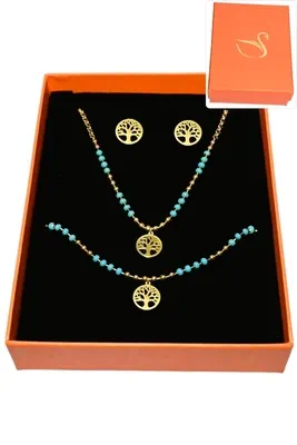 Coffret arbre de la vie parure bijoux collection hervé aliex Or