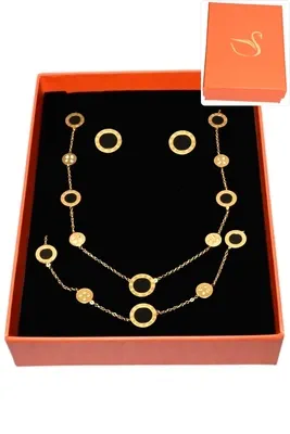 Coffret chiffre romain parure bijoux collection hervé aliex Or