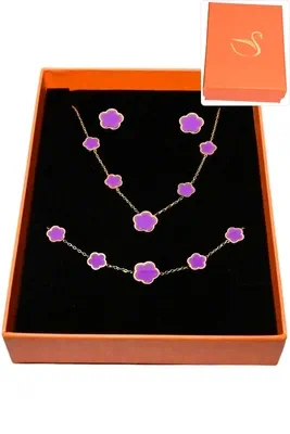 Coffret fleur parure bijoux collection hervé aliex Or