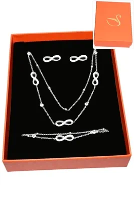 Coffret infini parure bijoux collection hervé aliex Argent