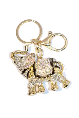 porte-cle éléphant Or FBCF30 