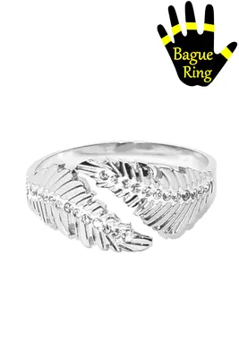 Bague feuille de la vie taille réglable Argent AD467B 