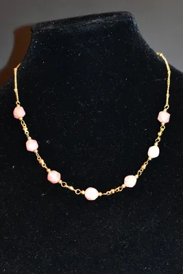 Collier pierre minérale Or 907EFD 