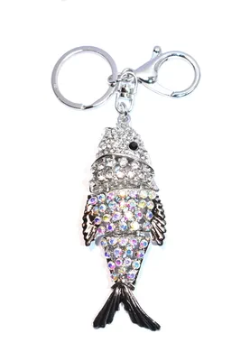 porte-cle poisson multicolore PCDDE8 