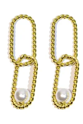Boucle-d-oreille perle Or 0FE8AA 