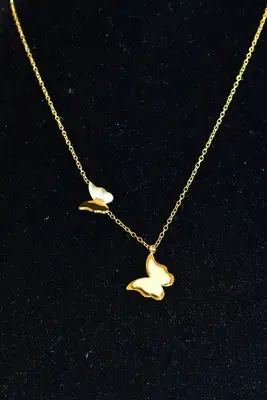 Collier papillon Or 155E65 
