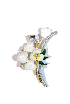 broche fleur Or 356868 