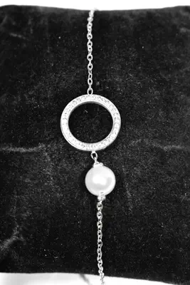Bracelet perle Argent