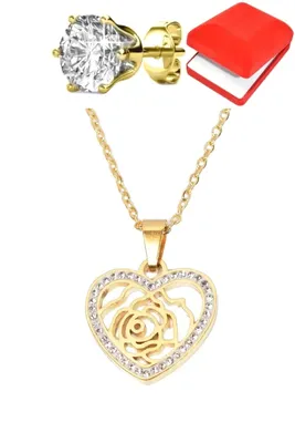 Coffret rouge coeur Or B27CBF 