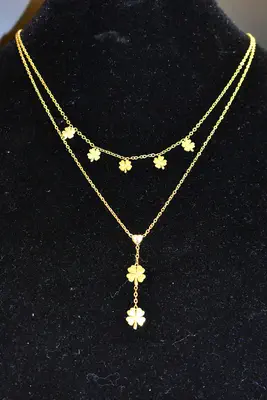 Collier tréfle Or 1CADDB 