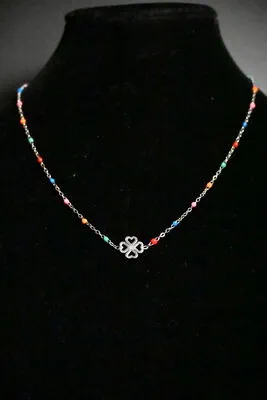 Collier tréfle Argent 21E786 