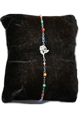 Bracelet fleur Argent C2E099 