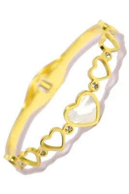 Jonc coeur Or F1B801 