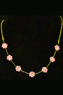 Collier fleur OR 15D8EC 