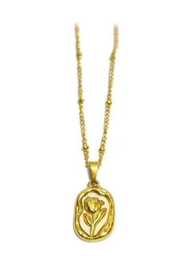 Pendentif fleur Or C8F15C 
