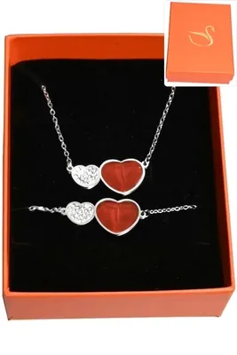 Coffret Coeur parure bijoux collection hervé aliex Argent 2FF197 