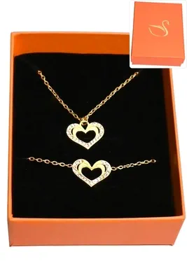Coffret coeur parure bijoux collection hervé aliex Or 761BAA 