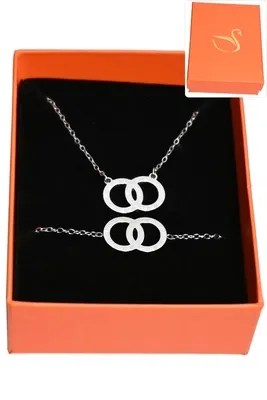 Coffret infini parure bijoux collection hervé aliex Argent
