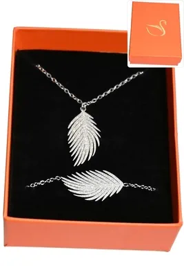 Coffret feuille de la vie parure bijoux collection hervé aliex Argent