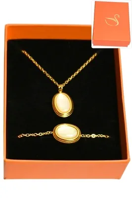 Coffret pierre minérale parure bijoux collection hervé aliex Or