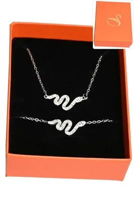 Coffret serpent parure bijoux collection hervé aliex Argent