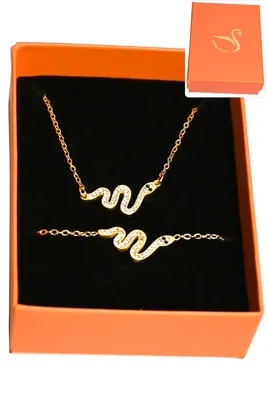 Coffret serpent parure bijoux collection hervé aliex Or