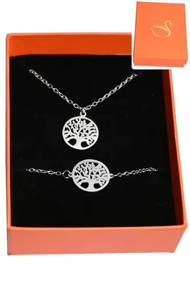 Coffret arbre de la vie parure bijoux collection hervé aliex Argent