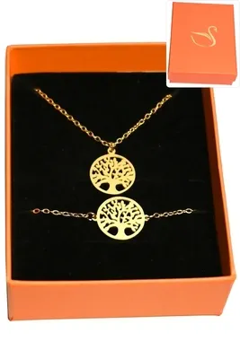 Coffret arbre de la vie parure bijoux collection hervé aliex Or