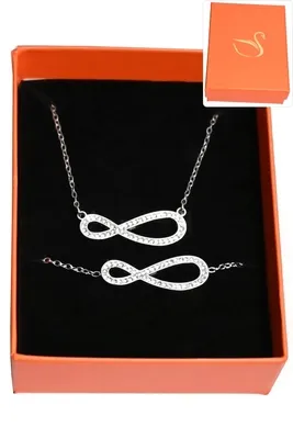 Coffret infini parure bijoux collection hervé aliex Argent