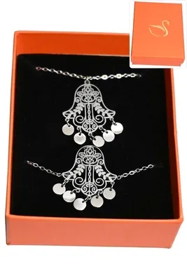 Coffret main de Fatma parure bijoux collection hervé aliex Argent