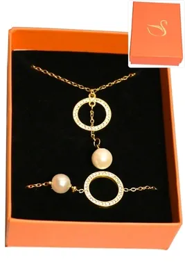 Coffret cercle parure bijoux collection hervé aliex Or
