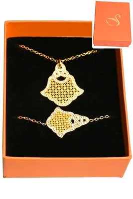 Coffret main de Fatma parure bijoux collection hervé aliex Or
