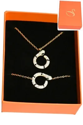 Coffret serpent parure bijoux collection hervé aliex Or