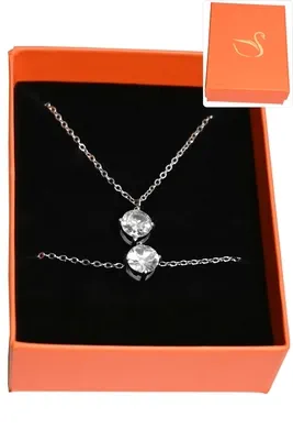 Coffret diams parure bijoux collection hervé aliex Argent