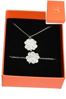 Coffret tréfle parure bijoux collection hervé aliex Argent