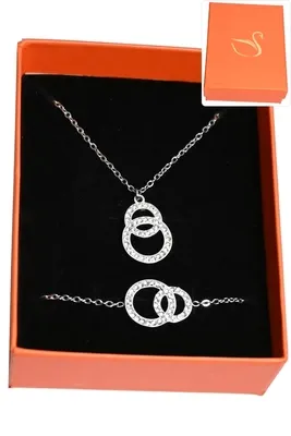 Coffret infini parure bijoux collection hervé aliex Argent