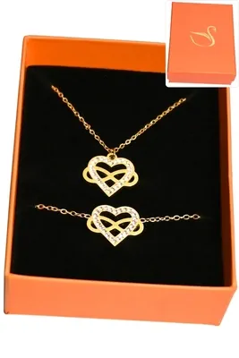 Coffret Coeur infini parure bijoux collection hervé aliex Or