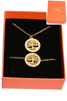 Coffret arbre de la vie parure bijoux collection hervé aliex Or